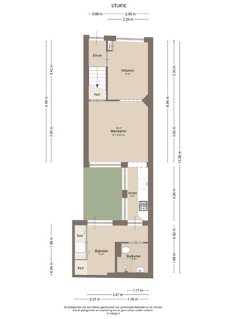 Floorplan - Bergstraat 71, 4141 BT Leerdam